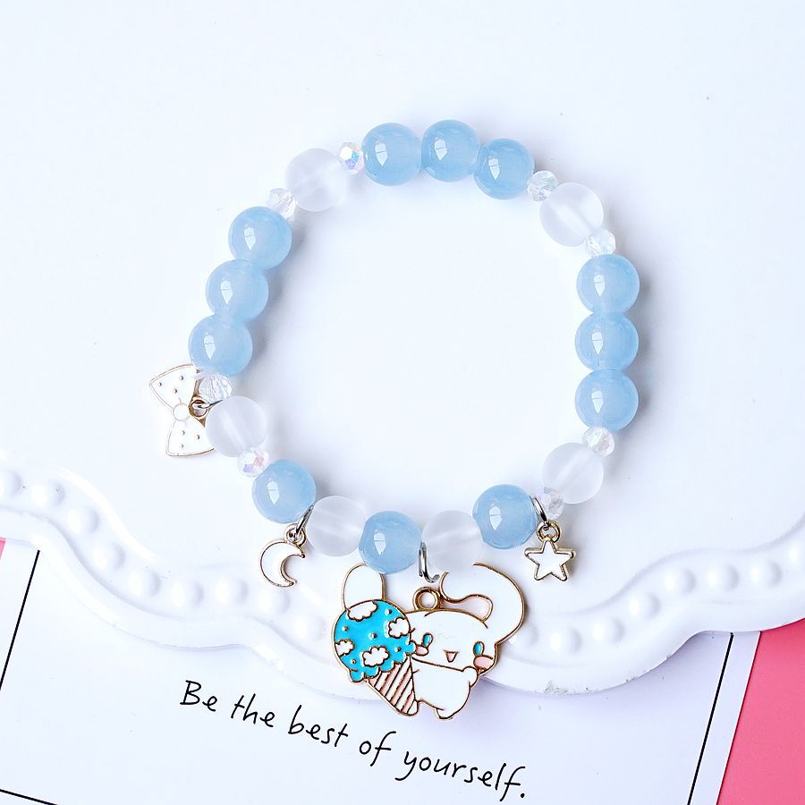 Kawaii Hello Kitty Bracelet Cinnamoroll Cartoon Anime Sanrios Bangle My Melody Jewelry Charms Cute Accessory Birthday Girls Gift