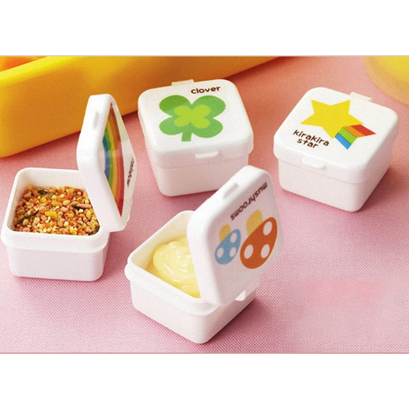 Cartoon Sauce Bottle Mini Bento Box Animal Friend Soy Sauce Box Tomato Sauce Honey Salad Sauce Container Bento Box Accessories