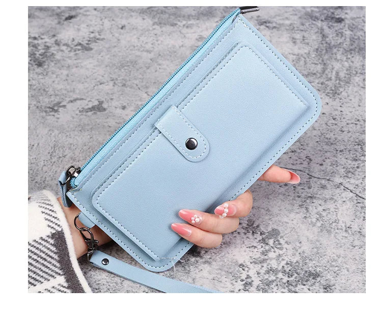 Hello Kitty Women Wallets PU Leather Female Purse Multi-Cards Holder Coin Foldable Wallet Zipper Billfold Hipster Credit Gift