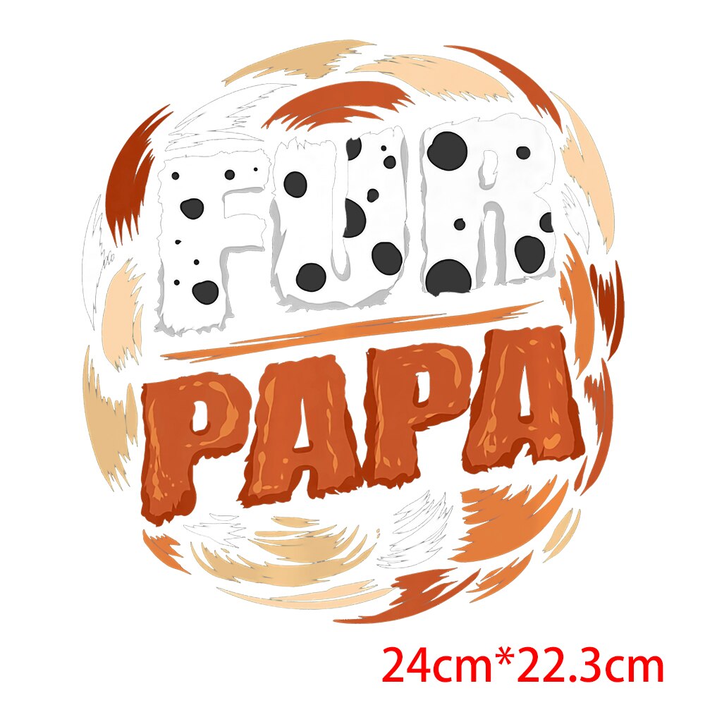 Dad Birthday Gift Funny Dad Cat Patches Father's Day Heat Transfer Stickers Fashion Thermo Stickers Fashion Graphic Appliques