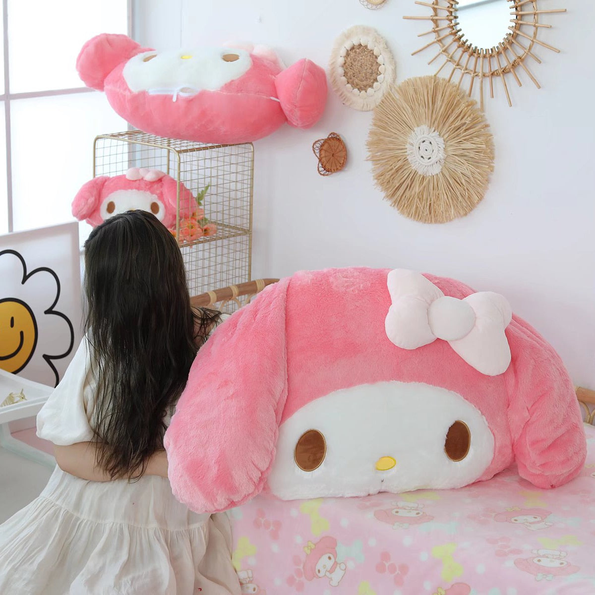 100CM My Melody Plush Pillow Sanrio Stuffed Doll