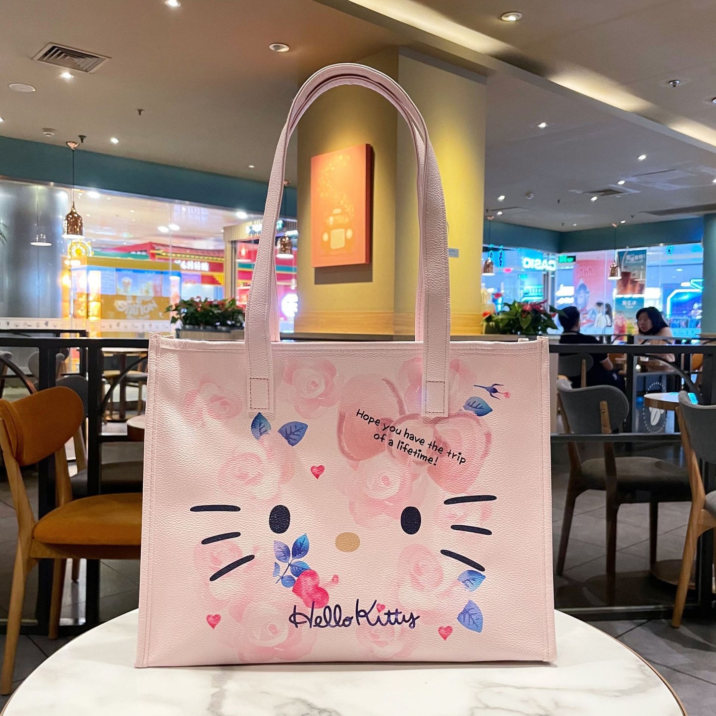 New Kawaii Cartoon Anime Sanrio Casual Tote Bag Shoulder Bag Cute Hello Kitty Large Capacity Storage Bag Shoulder Bag Girl Gift