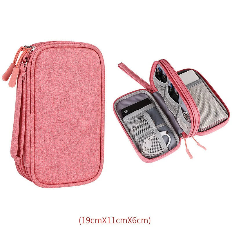 Data Cable Storage Bag Waterproof Travel Organizer Bag Portable Carry Case Storage Bag For APPLE Samsung Cable Cord USB Charger