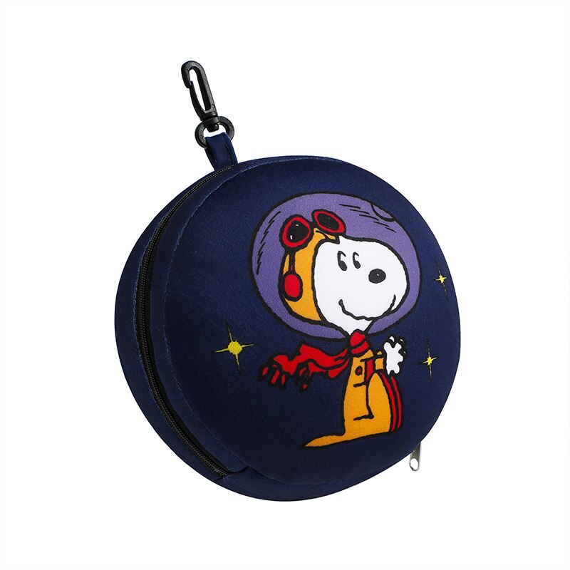 Kawaii Snoopy Anime series Cute Fashion Cartoon Pattern Portable Soft plush Neck pillow neck U-shaped pillow travel Eye wear