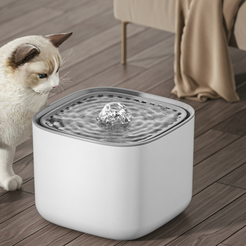 3L Automatic Pet Drinking Electric Dispenser Bowls Cat Water Fountain Dog Water Dispenser Filter Cats Drinker USB Powered