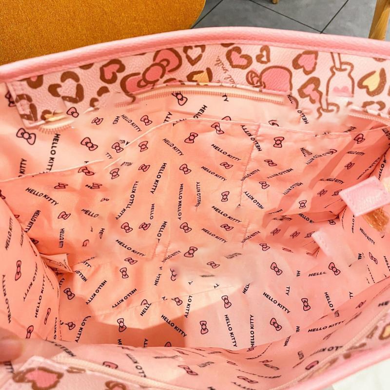 New Kawaii Cartoon Anime Sanrio Casual Tote Bag Shoulder Bag Cute Hello Kitty Large Capacity Storage Bag Shoulder Bag Girl Gift