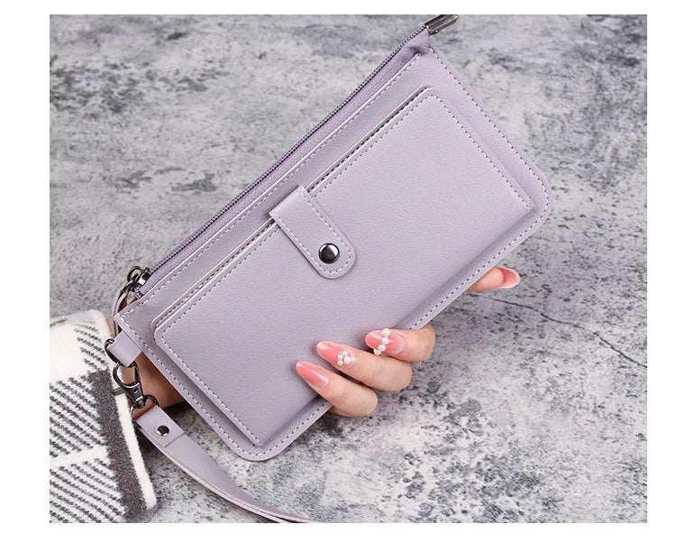 Hello Kitty Women Wallets PU Leather Female Purse Multi-Cards Holder Coin Foldable Wallet Zipper Billfold Hipster Credit Gift