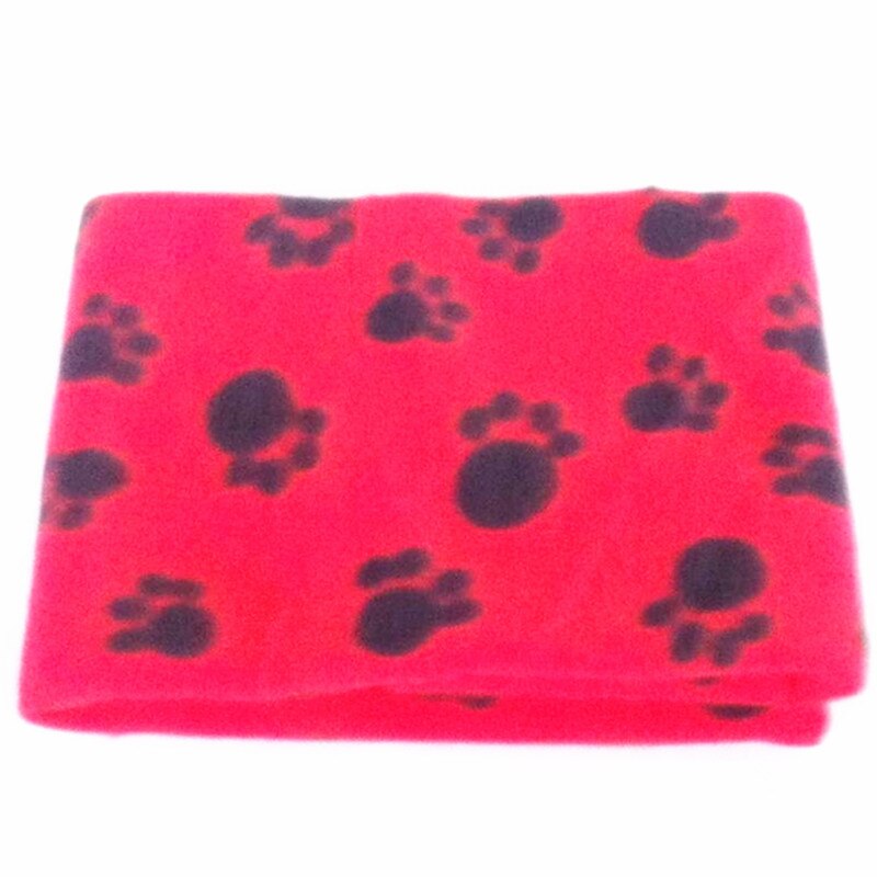 Baby Warm Fleece Blanket Newborn Baby Boy Blankets Cartoon Blanket Pet Paw Print Design Mat Sofa Blanket Baby Bed Accessories
