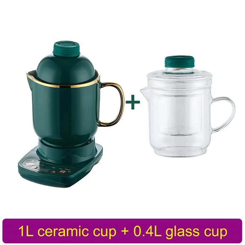 110V/220V Health Cup Home Electric Kettle Heating Cup Office Tea Maker 9.5h Appointment Electric Stew Cup Auto Keep Warm 600ml