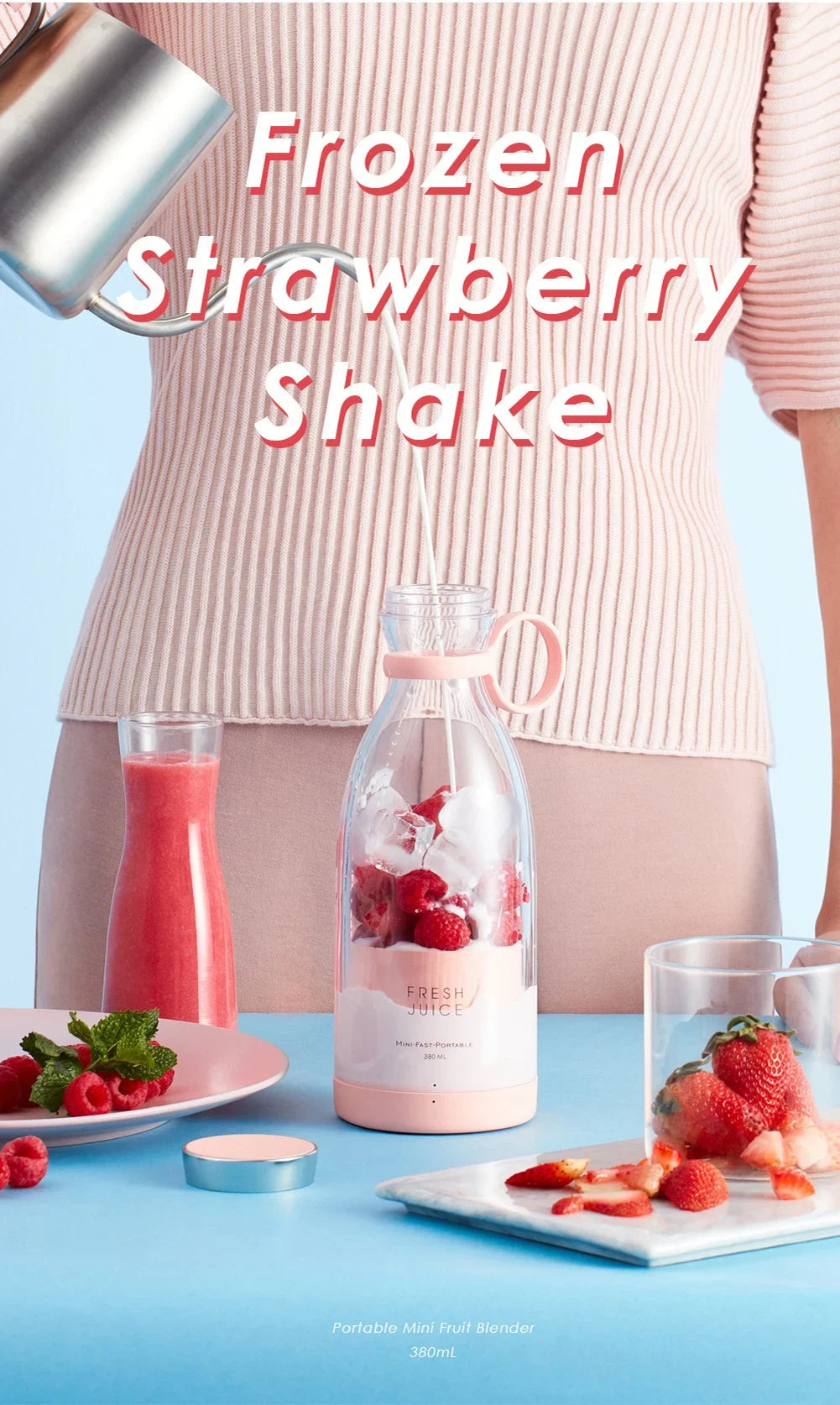 Portable Electric Juicer Usb Mini Fruit Blender Machine Juicers Fruit Cup Extractors Food Milkshake Multifunction Juice Maker