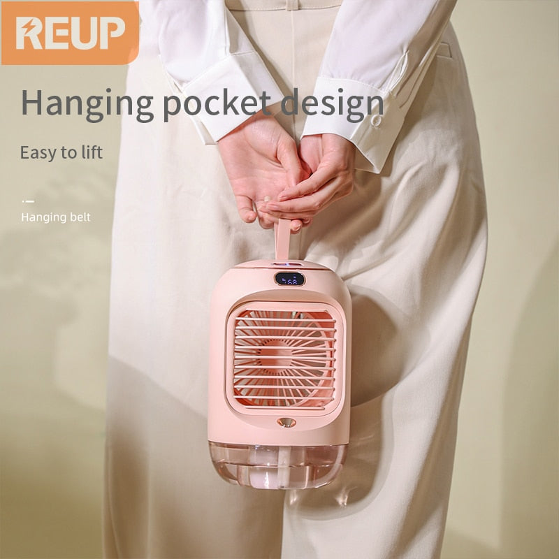 Electric Fan Portable Air Conditioner rechargeable mini Mobile Appliances Household Silen tventilator Desktop fan humidifier