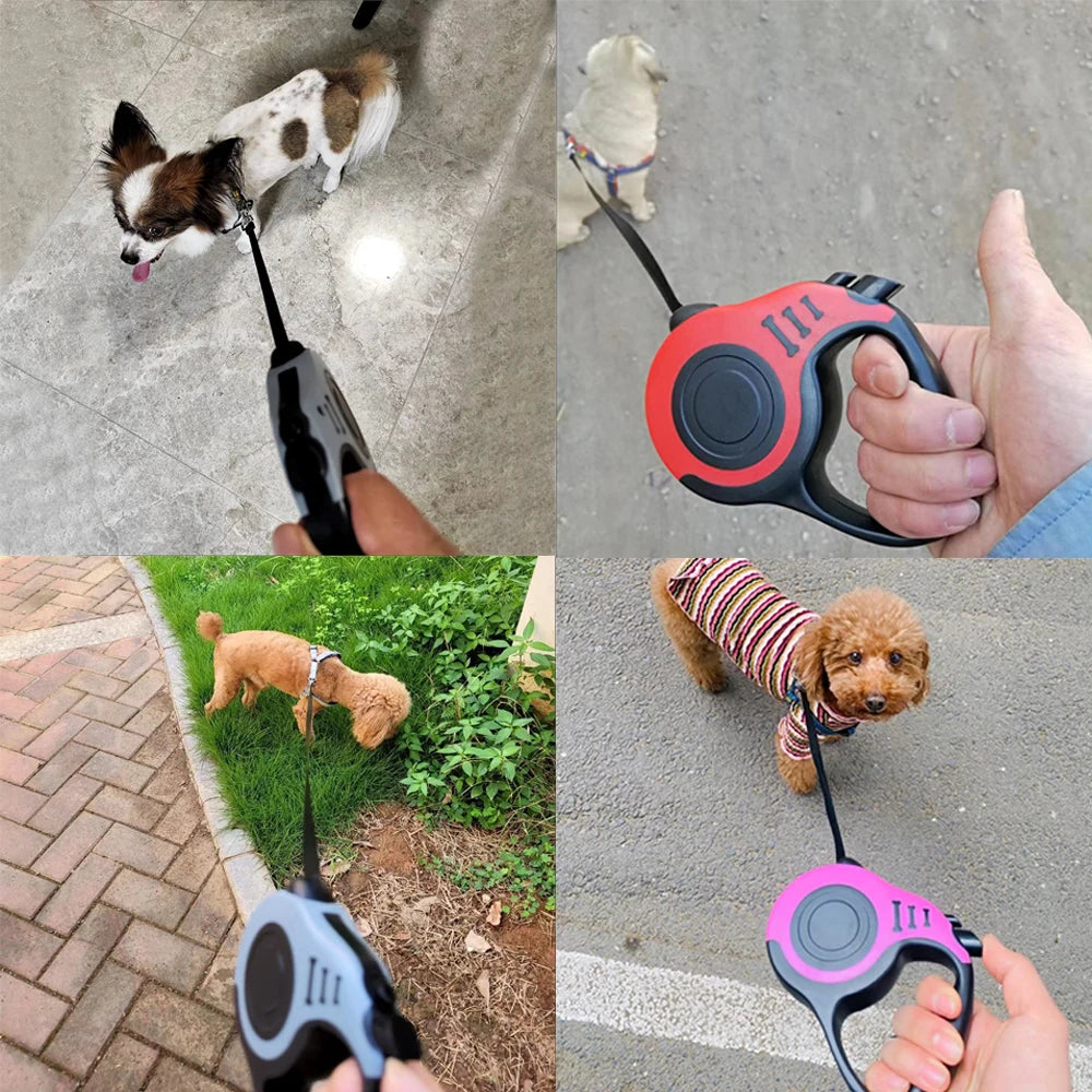 3 Meters 5 Meter Retractable Pet Dog Leash for Small Big Dogs Hiking Walking Traction Rope French Bulldog Chihuahua Accessories