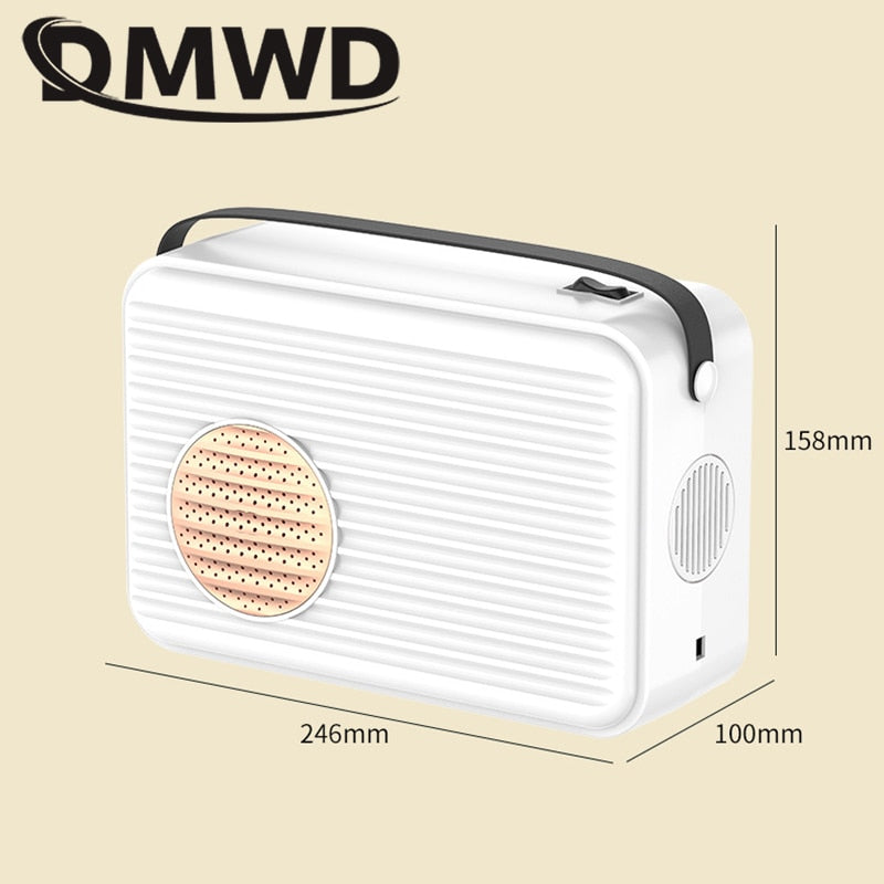 DMWD Electric Shoes Clothes Dryer Hot Air Fan Heater Bed Warmer Garment Baking Wardrobe Dehydrator Dehumidifier Pet Hair Blower