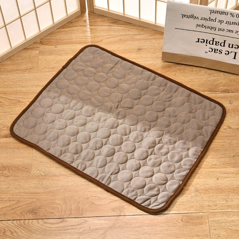 Dog Mat Cooling Summer Pad Mat For Dogs Cat Blanket Sofa Breathable Pet Dog Bed Summer Washable For Small Medium Large Dogs Car