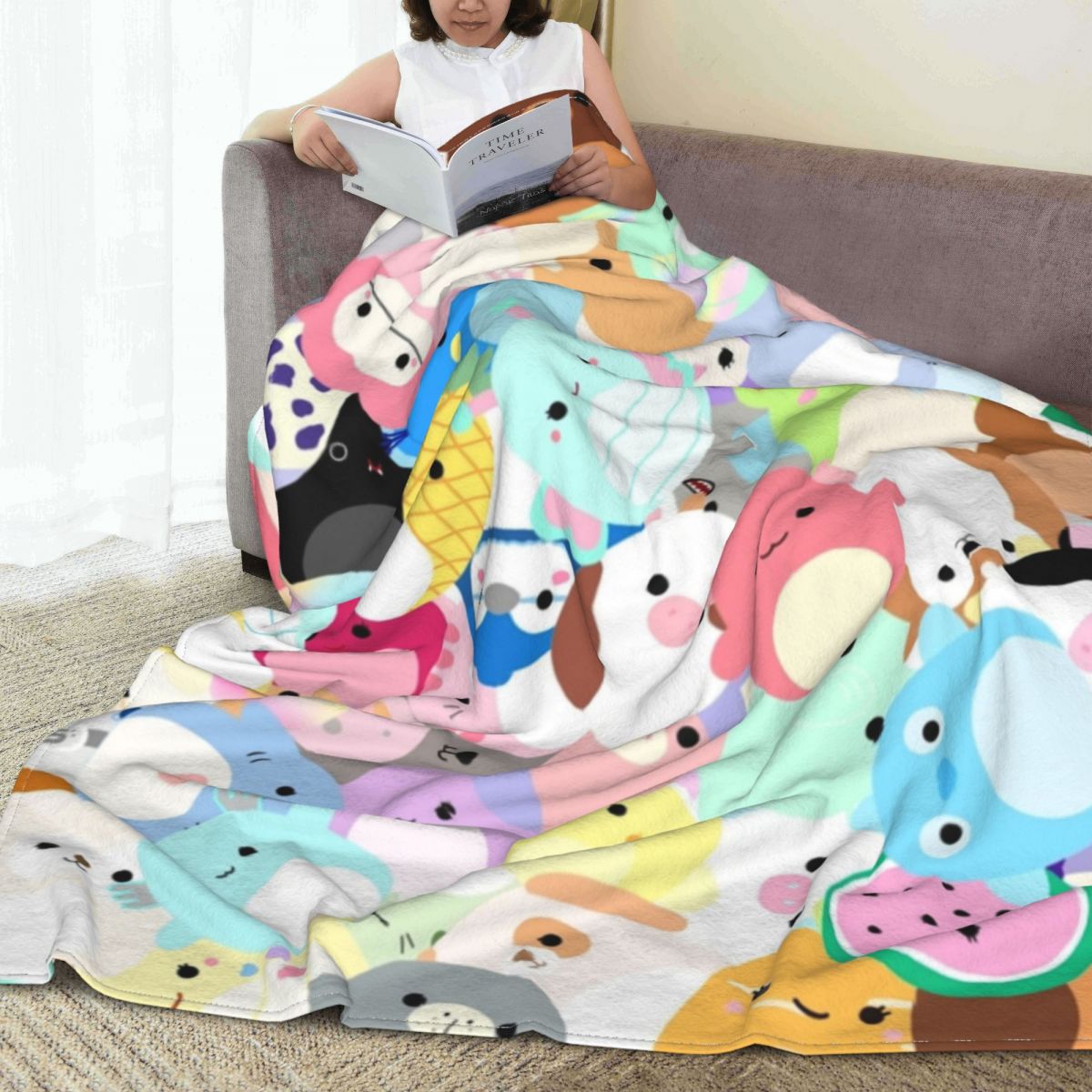 Squishmallows Chaotic Blanket Fleece Warm Throw Blankets Sofa Throw Blanket For Home Bedroom Office Throws Bedspread Quilt