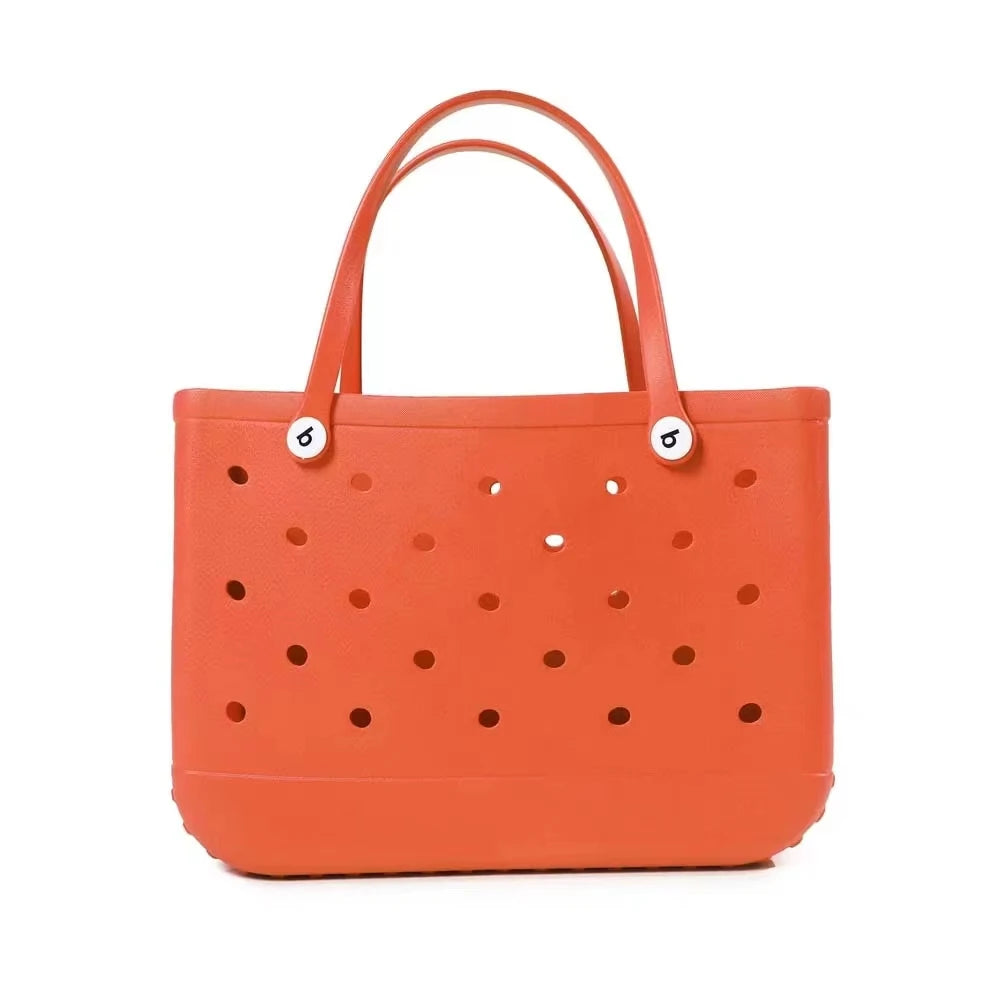 XL Eva Beach Boggs Bag Waterproof Extra Large Tote Bag Beach Basket Women Picnic Handbag 48cm XL Tote Bag Rubber shopping Bags