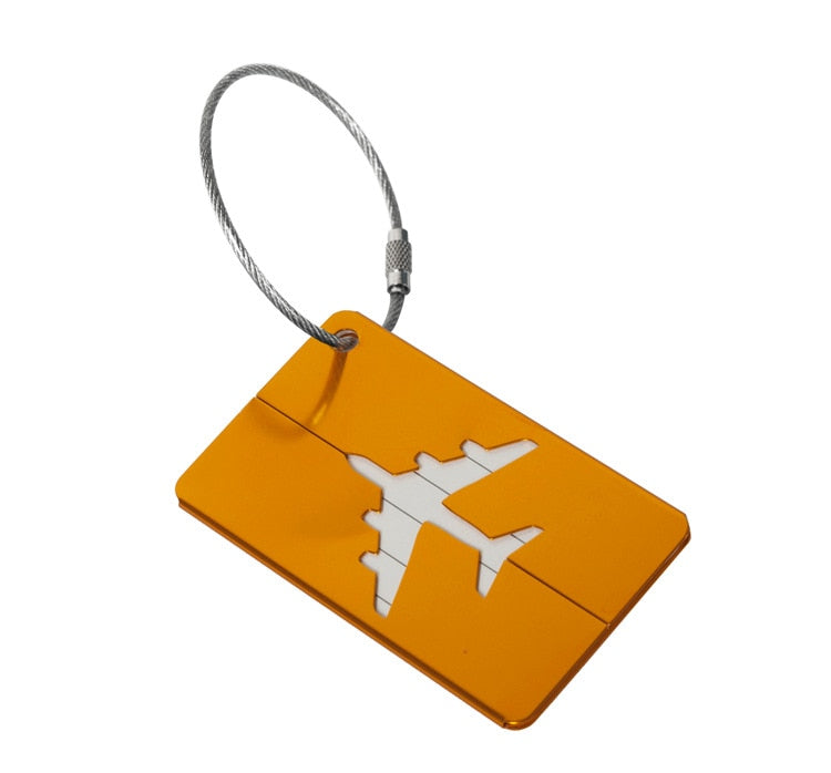 Fashion Metal Travel Luggage Tags Baggage Name Tags Suitcase Address Label Holder Aluminium Alloy Luggage Tag Travel Accessories