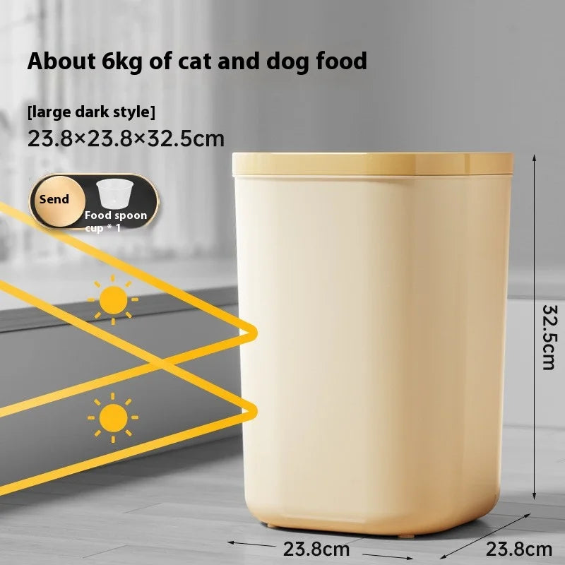 Cat Food Storage Bucket, Sealed Container, Moisture-Proof Vacuum, Pet Dog Food, Cat Food Storage Bucket, Box, Storage Container