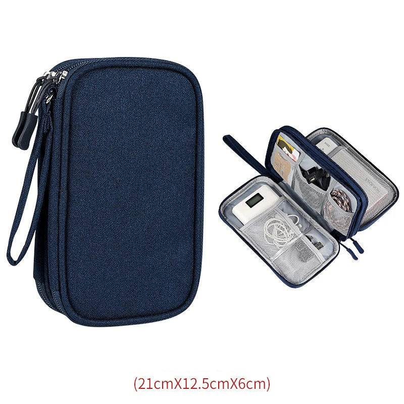 Data Cable Storage Bag Waterproof Travel Organizer Bag Portable Carry Case Storage Bag For APPLE Samsung Cable Cord USB Charger