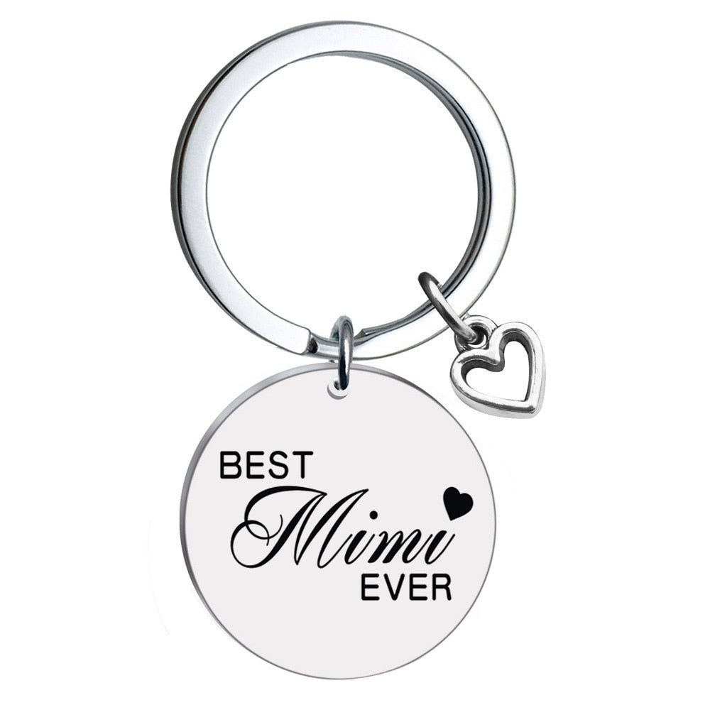 Stainless Steel Keychain Heart-shaped Keychain