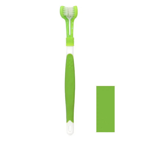 3-Sided Pet Toothbrush Dog Plastic Toothbrush Removing Bad Breath Tartar Cleaning Mouth Pet Dental Care Cat Cleaning Mouth