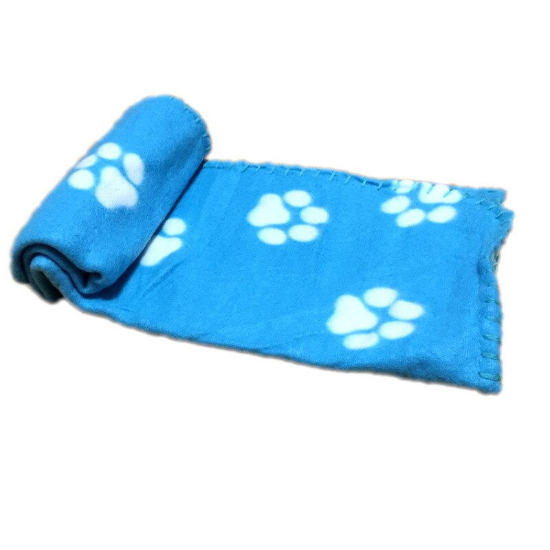 Baby Warm Fleece Blanket Newborn Baby Boy Blankets Cartoon Blanket Pet Paw Print Design Mat Sofa Blanket Baby Bed Accessories