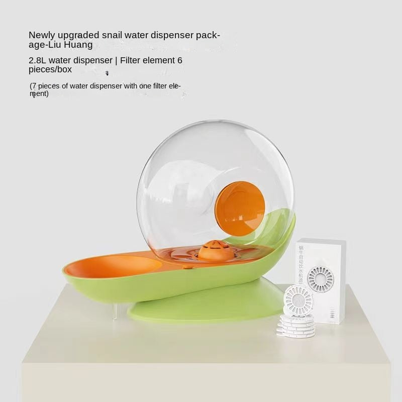 Pet Supplies Snail Automatic Cat Dog Drinking Bowl Fountain Water Dispenser Large-capacity Cat Drink Bowl Without Electricity