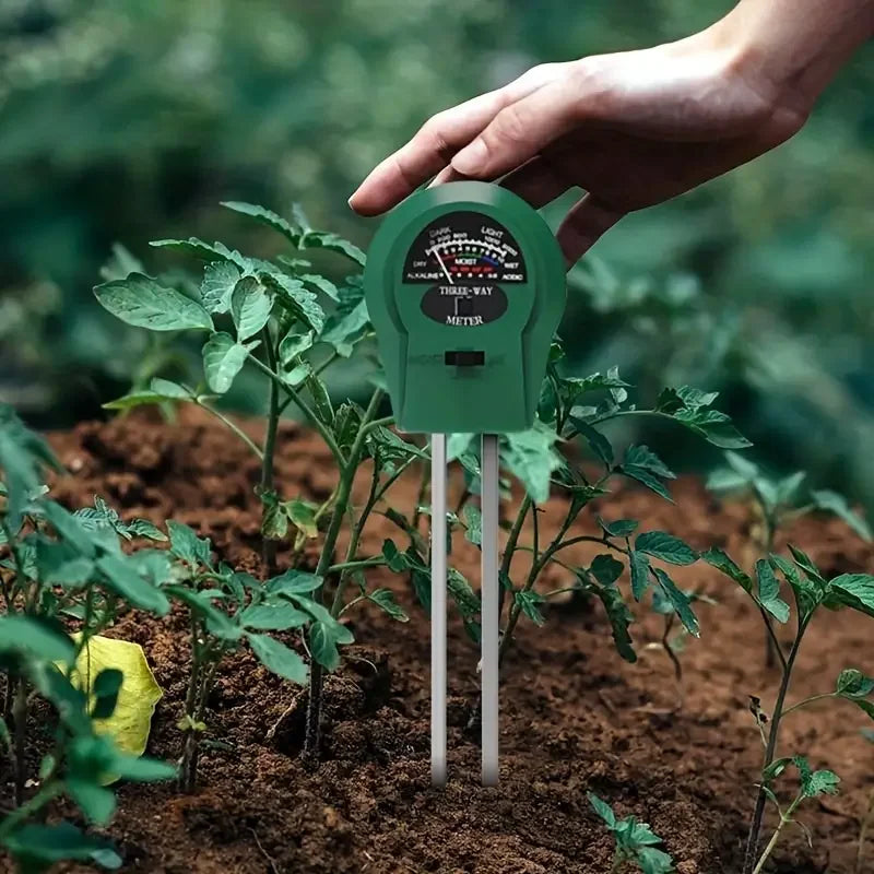 3 in 1 Soil PH Meter Flower Pot Hygrometer Soil Tester Plants Growth Moisture Light Intensity Meter Instrument Garden Plant Tool