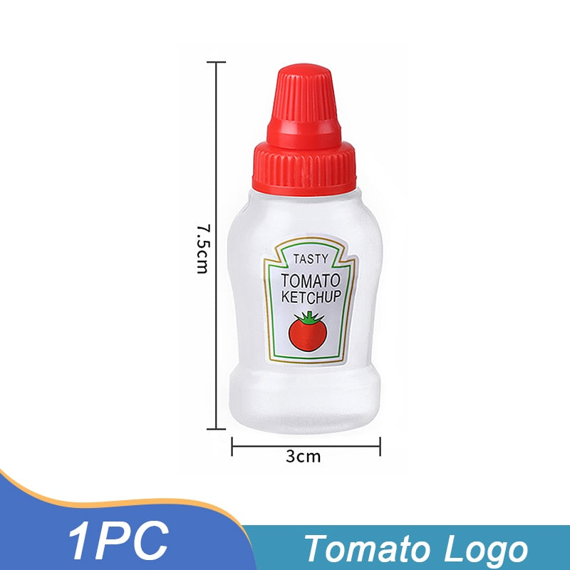 Mini Tomato Ketchup Bottle Portable Sauce Salad Squeeze Bottle Small Bento Honey Bottle Storage In Lunch Box Kitchen Accessories