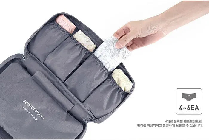 Portable Travel Storage Bag Multi-function Bra Underwear Organizer Bags Toiletry Cosmetic Case for Outdoor Travel