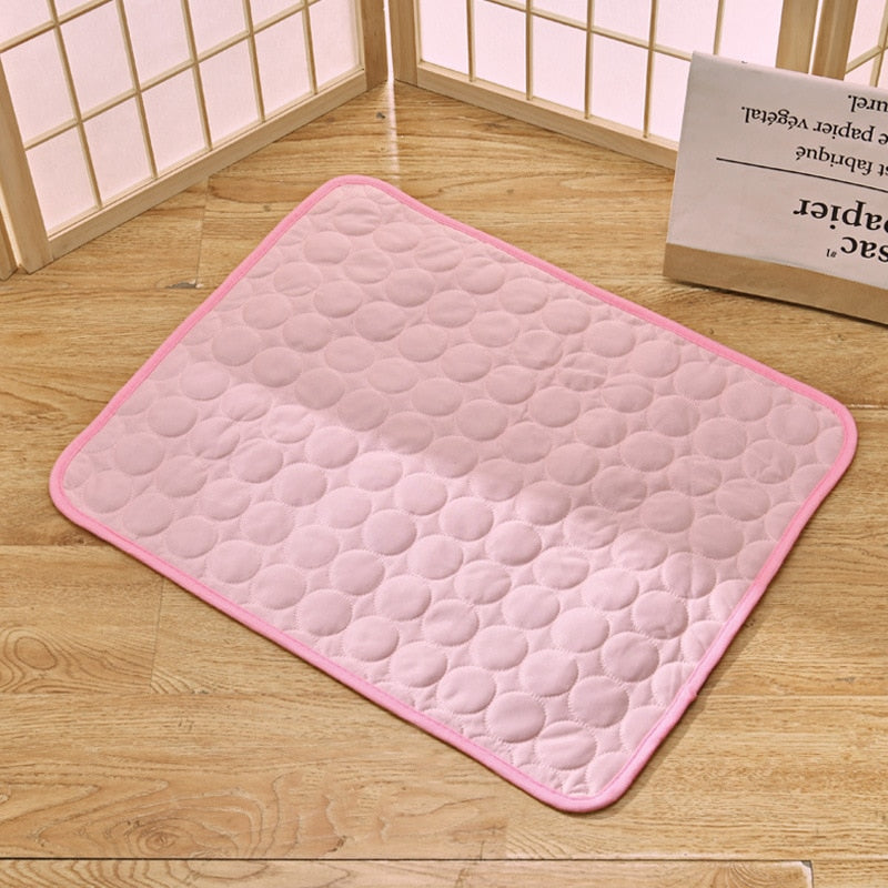 Dog Mat Cooling Summer Pad Mat For Dogs Cat Blanket Sofa Breathable Pet Dog Bed Summer Washable For Small Medium Large Dogs Car
