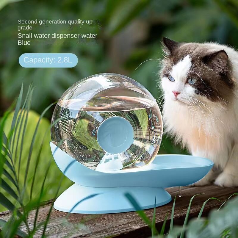 Pet Supplies Snail Automatic Cat Dog Drinking Bowl Fountain Water Dispenser Large-capacity Cat Drink Bowl Without Electricity