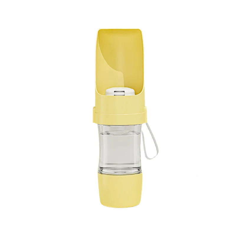 New Portable Pet Water Bottle with Food Container Foldable 2in1 Pet Travel Bowl Puppy Dog Cat Outdoor Drinking Food Feeder