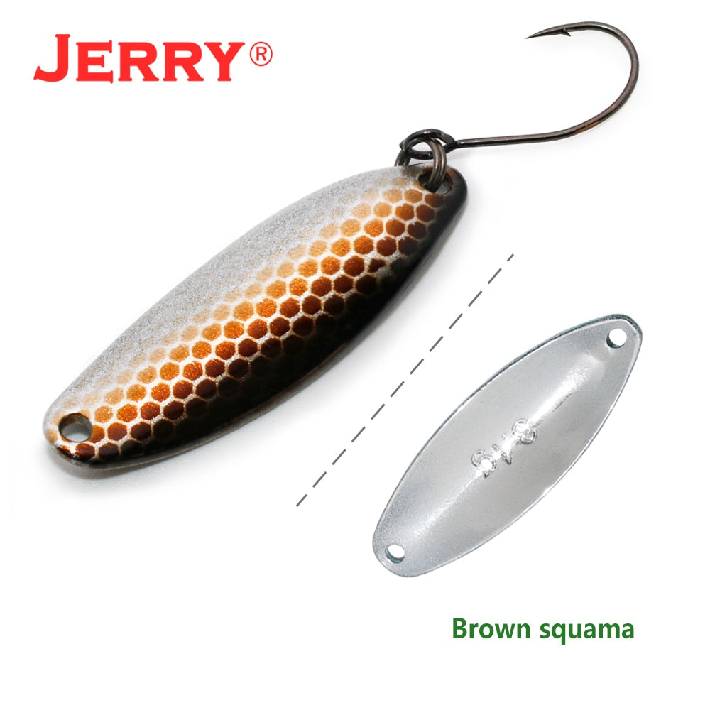 Jerry Mang Trout Area Fishing Lure Lrf Artificial Single Hook Wobbler Spinning Baits 3.1g Spoon For Trout Bass Pesca Tackle