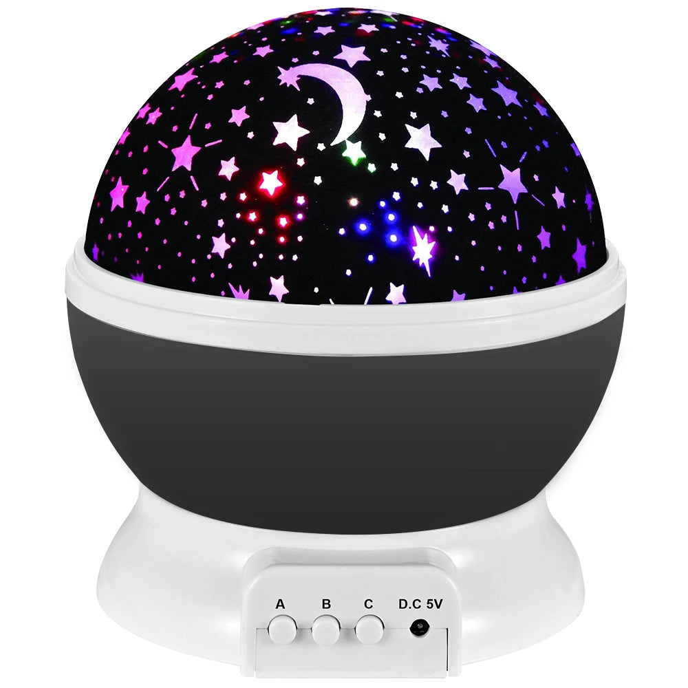 Night Lamp Projector Starry Sky Night Light Projector Baby Lamp Decor Rotating Starry Nursery Moon Galaxy Projector Table Light