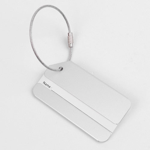 Fashion Metal Travel Luggage Tags Baggage Name Tags Suitcase Address Label Holder Aluminium Alloy Luggage Tag Travel Accessories