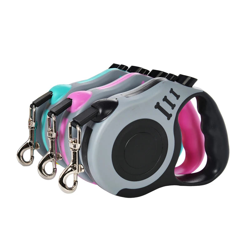 3 Meters 5 Meter Retractable Pet Dog Leash for Small Big Dogs Hiking Walking Traction Rope French Bulldog Chihuahua Accessories