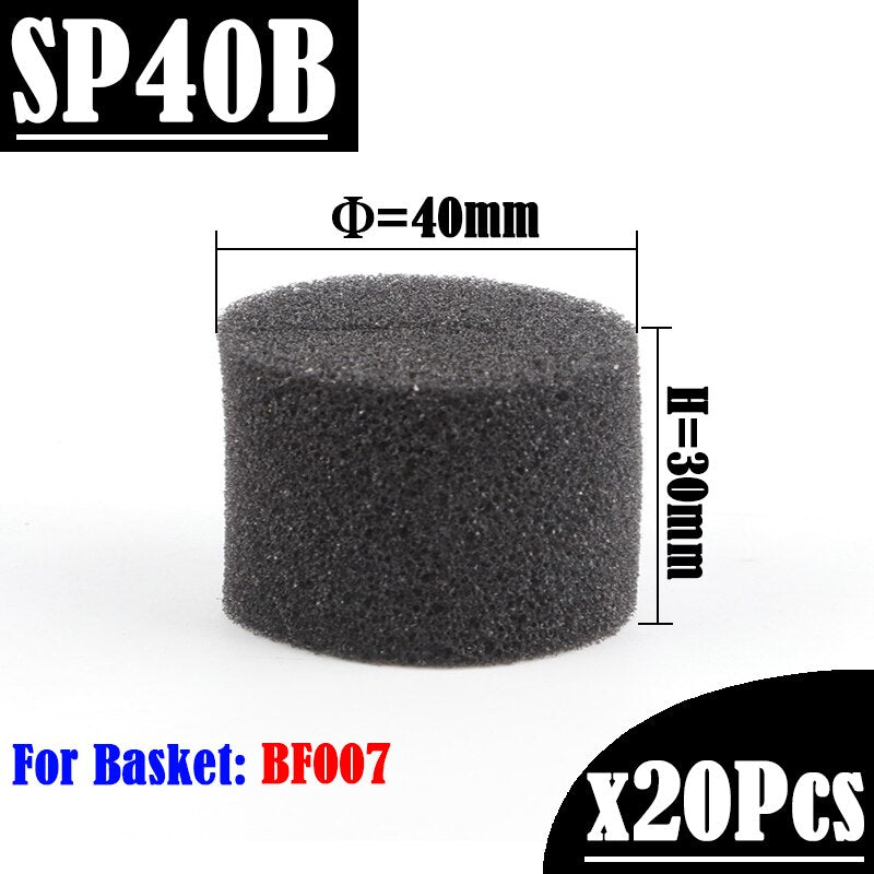 20/100Pcs Black Hydroponic Sponge Garden Vegetable Soilless Cultivation Growing Media Sponge Hydroponic Baskets Planting Sponge