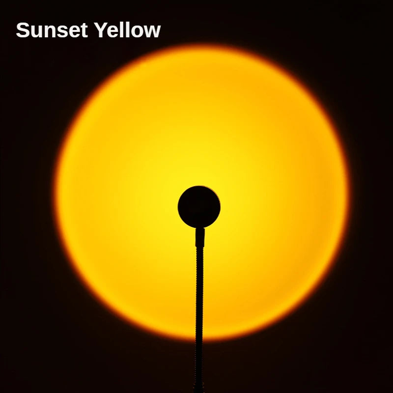 LTOON Mini sunset light net red sunset light floor-to-ceiling photo projection dusk warm light dawn dawn light USB night light
