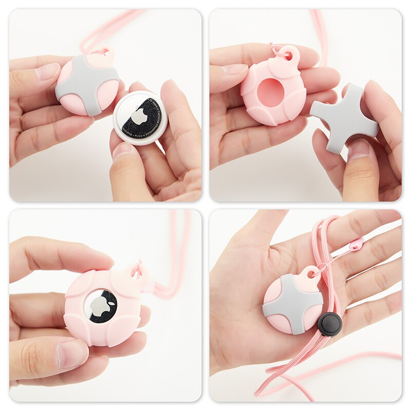 Children for Apple Airtag Holder for Kids Air tag Necklace Kids older Keychain Airtags Hidden Waterproof Cute GPS Tracker