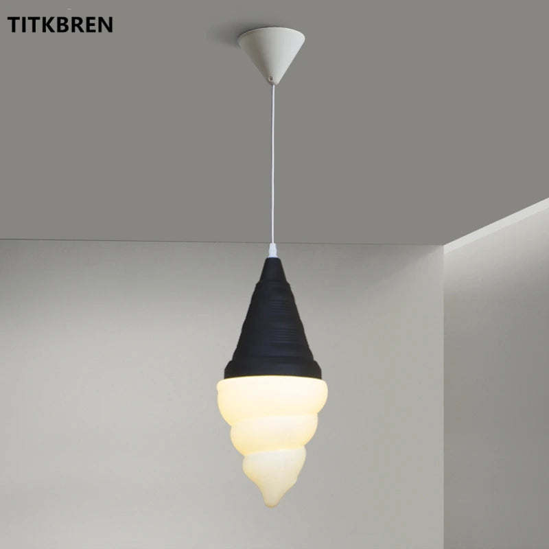 Dessert Shop Ice Cream Cones Pendant Lights Creative Children Bedroom Bedside Hanging Lamp Kids Room Fixture Suspension Lighting