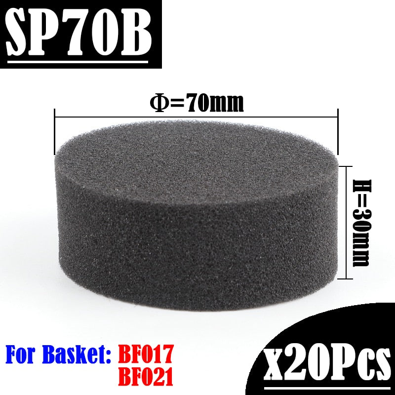 20/100Pcs Black Hydroponic Sponge Garden Vegetable Soilless Cultivation Growing Media Sponge Hydroponic Baskets Planting Sponge