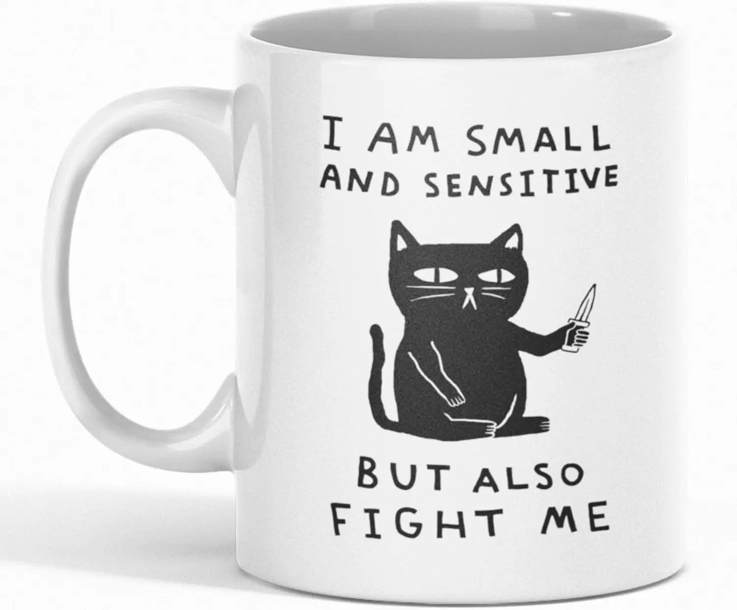 Look HUMAN Possum Coffee Mug Funny Coffee Mugs Adult Humor Double-Sided Print Ceramic Coffee Cups as Opossum Gifts