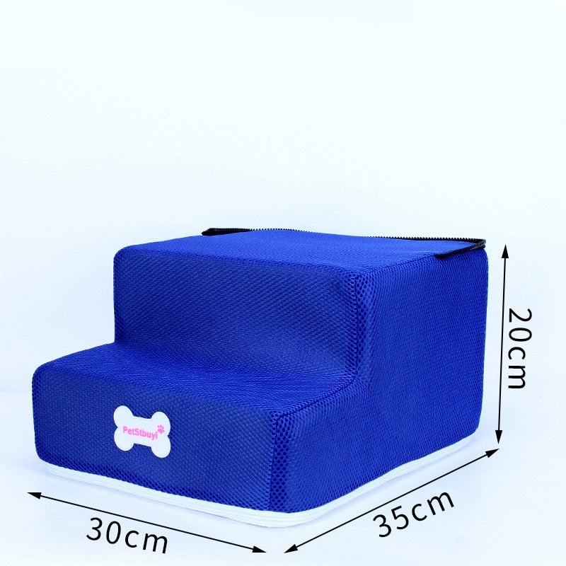 Hot Dog House Dog Stairs Pet 3 Steps Stairs for Small Dog Cat Pet Ramp Ladder Anti-slip Removable Dogs Bed Stairs Pet Supplies