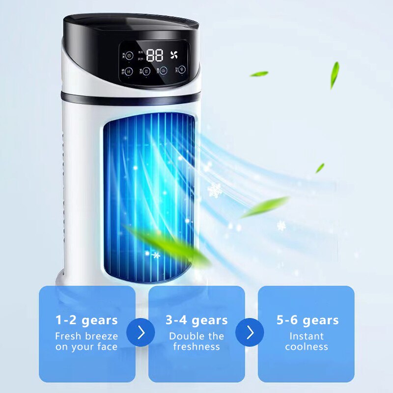 Mini Air Conditioner Fan Air Cooler Fan Water Cooling Fan Portable Mobile Air Conditioner Cooling Fan