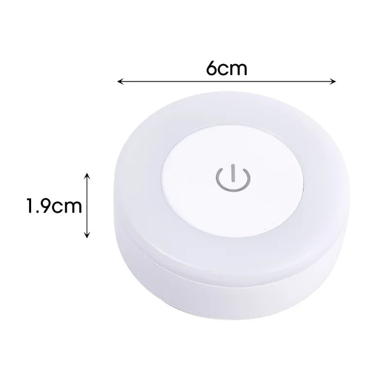 5/1pcs LED Touch Sensor Night Lights Portable USB Rechargeable Magnetic Base Wall Light 3 Modes Bedroom Dimming Night Lamps