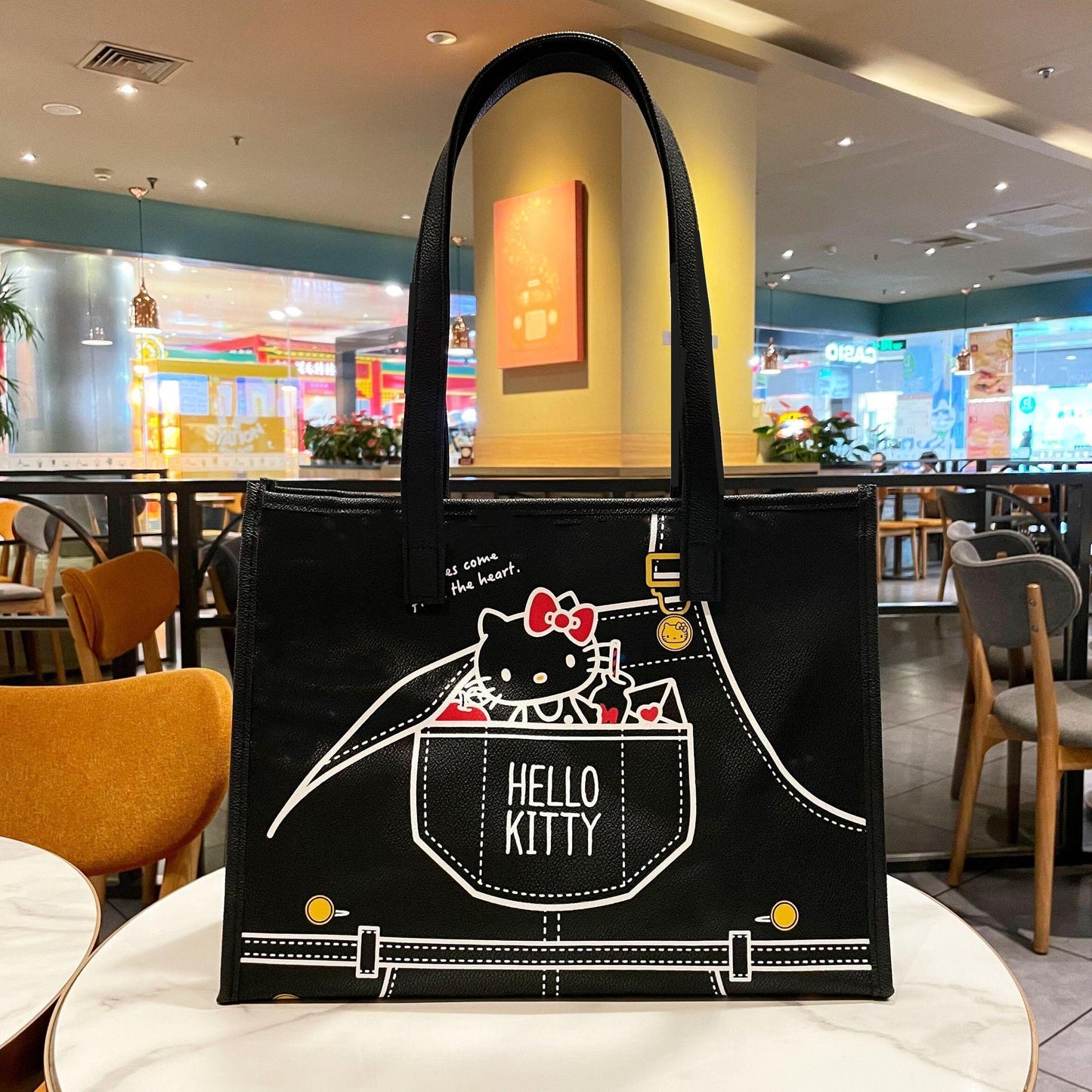 New Kawaii Cartoon Anime Sanrio Casual Tote Bag Shoulder Bag Cute Hello Kitty Large Capacity Storage Bag Shoulder Bag Girl Gift