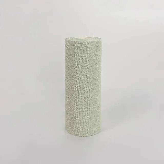 Reusable Cleaning Wipe Household Kitchen Cloth Microfiber Towel Rolls Dish Rags Wash Paper Towel Replacement 1 Roll of 20 Sheets