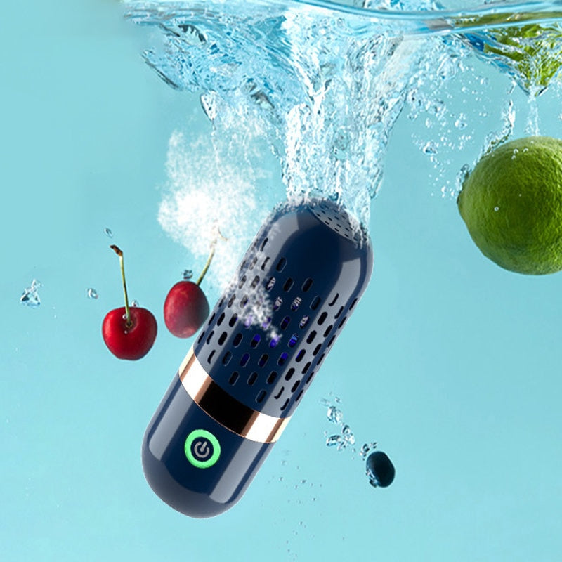 Mini Fruit Cleaner Fruit Vegetable Ultrasonic Washing Machine Multifunctional Food Washing Machine Wireless Fruit Food Purifier