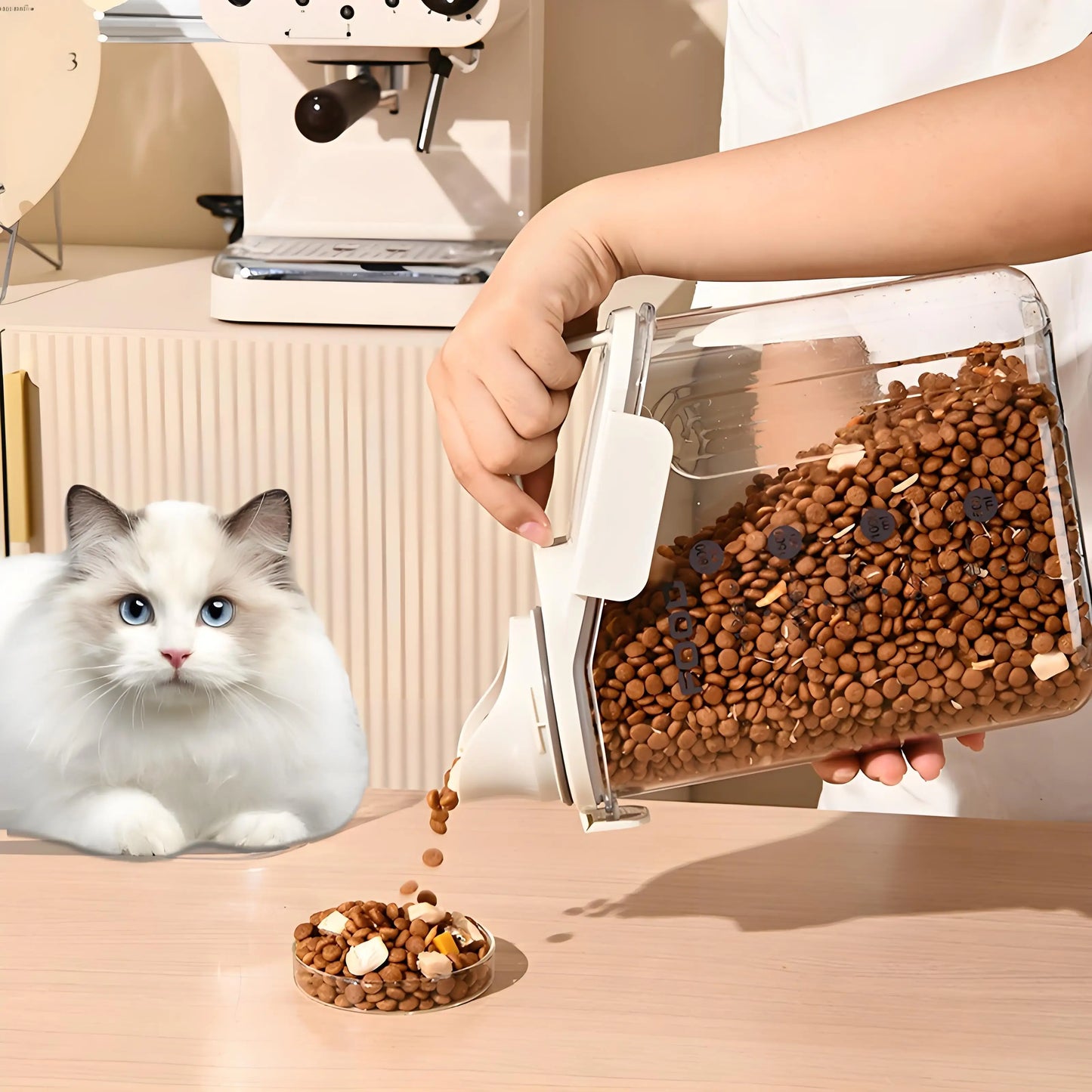 Cat food storage bucket Dog food sealed bucket Moisture-proof storage bucket Pet treats